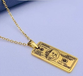 Cadena Duo con Dije Dólar Dorado